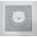 Ver imagem 4 de Kit 04 Quadros Tema Safari Quarto Infantil Bebê Decoração Parede D197 Maternidade Cinza Leão Zebra