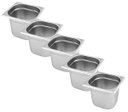 Ver imagem 1 de CONJ 5 Cuba Gastronômica Inox GN 1/6x150 mm 2,2 L sem alça