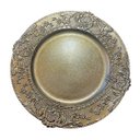 Ver imagem 1 de Sousplat Clássico Dourado com Arabescos Mesa Posta