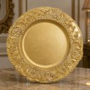 Ver imagem 4 de Sousplat Clássico Dourado com Arabescos Mesa Posta