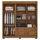 Ver imagem 4 de Guarda Roupa Casal Ambiente COR2234 Freijó - Araplac