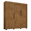 Ver imagem 2 de Guarda Roupa Casal Ambiente COR2234 Freijó - Araplac