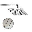 Ver imagem 1 de Chuveiro Ducha Inox 20x20 Cromado Slim Suporte Redondo Banheiro Area Externa Banho Piscina