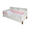 Ver imagem 2 de Cama Montessoriana Completa Nina com Colchão + Enxoval Premium Trança Rosa 2,5m