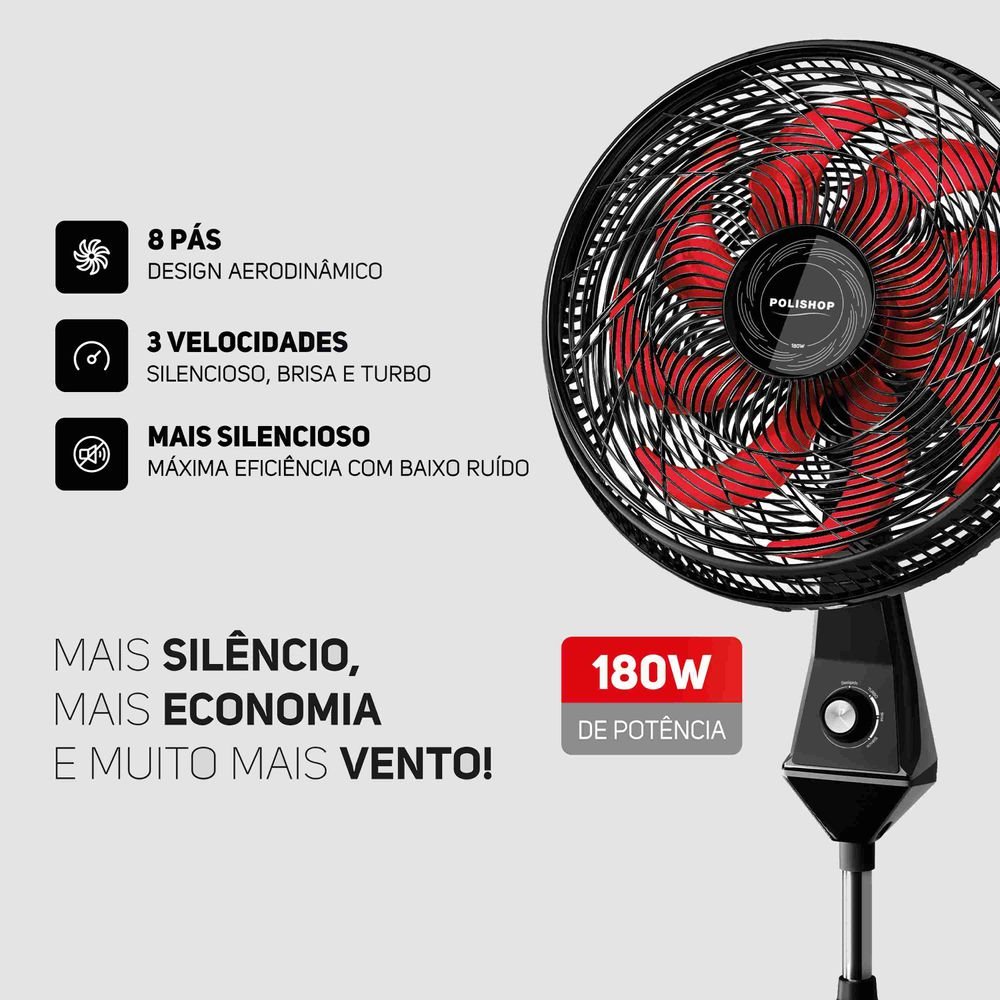 Wap Climatizador de Ar Air Protect e Polishop Ventilador de Coluna 8 Pas | 127v - 8