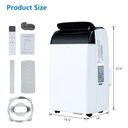 Ver imagem 2 de Takywep Ar-condicionado Portátil 12.000 Btus 3 em 1 115v Branco