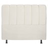 Cabeceira Cama Box Queen Berlim 160 Cm Suede Bege Claro - MV Estofados Shop - 2