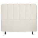 Ver imagem 2 de Cabeceira Cama Box Queen Berlim 160 Cm Suede Bege Claro - MV Estofados Shop