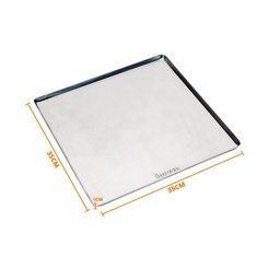 4 Assadeiras Estampada Lisa Alumínio 35X35X1 Prp-004 - Imeca - 4