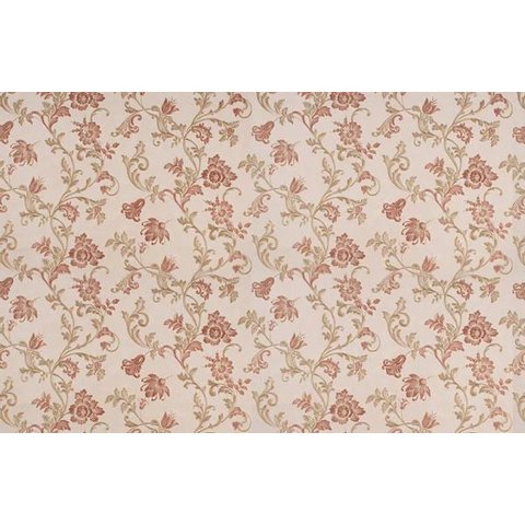 Papel de Parede Floral Alto Relevo - Pp257 Rolo de 10m2