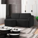 Ver imagem 7 de Sofá Cama para Sala de Estar 2 Lugares 216cm Montserrat K01 Veludo Preto - Lyam Decor