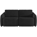 Ver imagem 6 de Sofá Cama para Sala de Estar 2 Lugares 216cm Montserrat K01 Veludo Preto - Lyam Decor