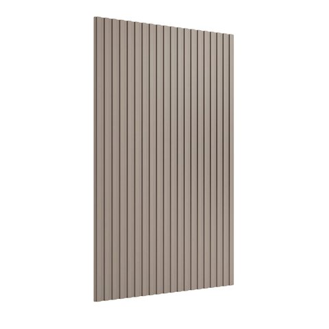 Painel Ripado Decorativo 160cm X 240cm em Madeira Mdf Cor:grigio