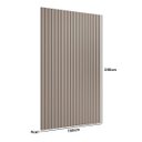 Ver imagem 2 de Painel Ripado Decorativo 160cm X 240cm em Madeira Mdf Cor:grigio