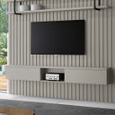 Ver imagem 3 de Painel Ripado Decorativo 160cm X 240cm em Madeira Mdf Cor:grigio