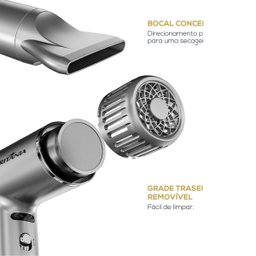 Secador de Cabelos Britânia 1600w 127v Motor Profissional - 2