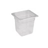 CONJ 6 Cuba Gastronômica Policarbonato GN 1/6X150 mm 2,2 L Transparente com Tampa Poli com - 2