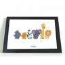 QUADRO DECORATIVO INFANTIL ANIMAIS COM VIDRO - 30x40 - 1