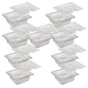 Ver imagem 1 de Conj 21 Cuba Gastronômica Policarbonato GN 1/6X65 mm 1,0L com Tampa com Abertura