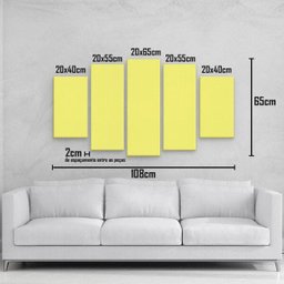 Quadro Decorativo paisagem Arvore Colorida - Marrom - 6