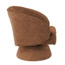 Ver imagem 7 de Poltrona Decorativa Agnes Base Giratória Linhão Aveludado Terracota - Nexta Casa