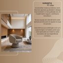 Ver mais imagens de Poltrona Orgânica Giratoria Redonda Sala Venus Confortável Elegante Sapatas Plásticas Linho