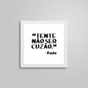 Ver imagem 2 de Quadro Quadrado Buda Frase Humor 20x20cm:Madeira branca