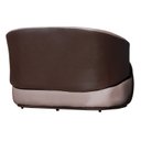 Ver imagem 2 de Namoradeira Poltrona 2 Lugares Bia Composê Veludo com Corino Cor:rose