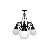 Lustre Colonial para Teto com Corrente em Alumínio 03 Globos - 4