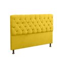 Ver imagem 2 de Kit Cabeceira e Recamier Sapateira Lana para Cama Box Casal 140 Cm - Sv Decor:amarelo