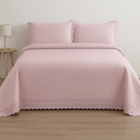 Ver imagem 1 de Jogo de Colcha com Renda Paradis Queen 240x260cm - Paradis Rosa