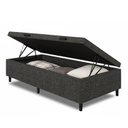 Ver imagem 1 de Cama Box Baú Lateral Linho Padrão 41cm x 96cm Classic Cinza/Grafite