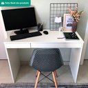 Ver imagem 6 de Mesa Escrivaninha 2 Gavetas 101 cm Branco Artany