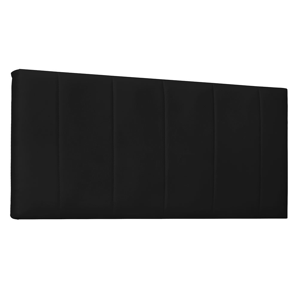 Cabeceira Painel Solteiro 0,90m Ravenna Corano - Pallazio - Preto - 1