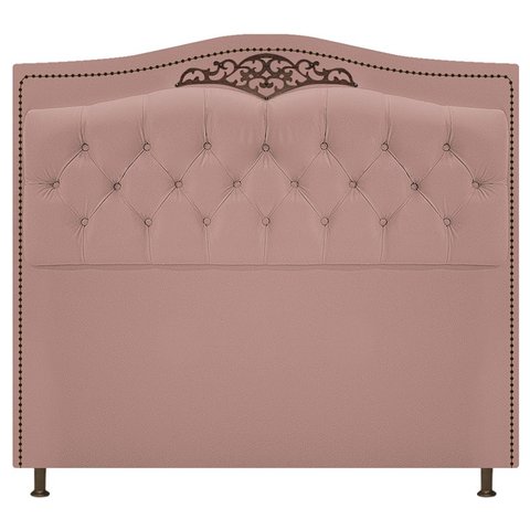 Cabeceira Imperio 100 cm Suede Rosê