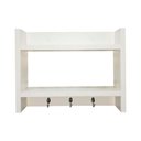 Ver imagem 6 de Porta Chave de Parede Suporte para Chaveiro Decorativo Branco