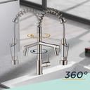 Ver imagem 4 de Torneira Gourmet Monocomando Misturador Prata 3 Jatos Extensivel Quente e Frio