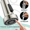 Ver imagem 5 de Torneira Gourmet Monocomando Misturador Prata 3 Jatos Extensivel Quente e Frio