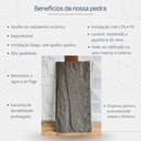 Ver imagem 3 de Kit 10 Placas Painel Pedra Artificial Revestimento Decoração Externo Natural 1,20mx0,60m Fachada 3d