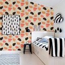 Ver mais imagens de Papel de Parede Moderno Geométrico Eiffel - Pp218-1 Rolo de 7m2