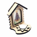 Ver imagem 2 de Porta Vela Luminária Em Madeira Nossa Senhora Aparecida