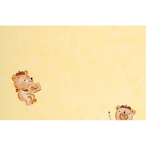 Papel de Parede Infantil Ursinhos Happy World - Pp203-1 Rolo de 5m2