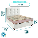Ver imagem 3 de Cama + Bau Blindado e Colchão D33 Casal - Maxsono Paropas + Cabeceira