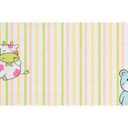 Papel de Parede Infantil Listrado Happy World - Pp197 Rolo de 5m2 - 3