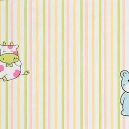 Papel de Parede Infantil Listrado Happy World - Pp197 Rolo de 5m2 - 7