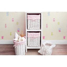 Papel de Parede Infantil Listrado Happy World - Pp197 Rolo de 5m2 - 4