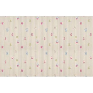 Papel de Parede Infantil Listrado Happy World - Pp197 Rolo de 5m2
