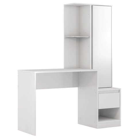 Escrivaninha Com Armário 1 Porta 1 Gaveta Office Morada D02 Branco - Mpozenato