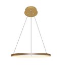 Ver imagem 1 de Lustre Pendente Moderno 40cm Anel Led 20w Dourado 3000k Bivolt