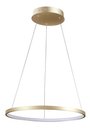 Ver imagem 4 de Lustre Pendente Moderno 40cm Anel Led 20w Dourado 3000k Bivolt